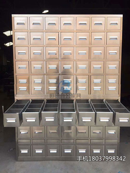 温州灰白色45斗中药调剂柜 代工工厂的卓越品质与互联网销售新生态